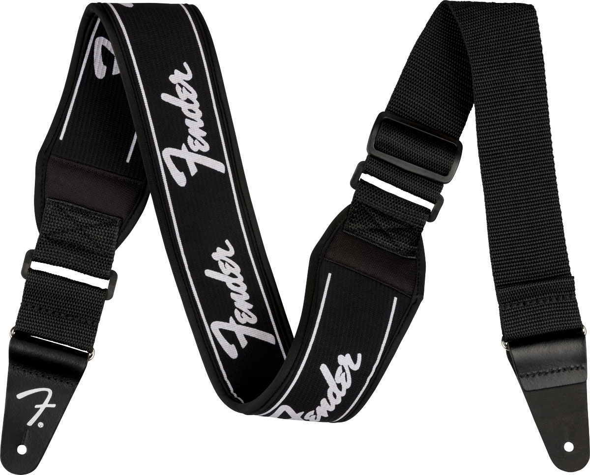 FENDER SWELL NEOPRENE LOGO STRAP, RUNNING LOGO, 2.5