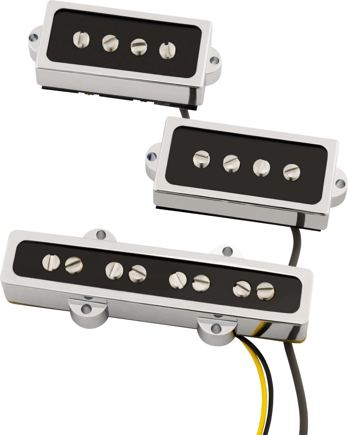 FENDER COBALT CHROME P/J BASS PICKUP SET