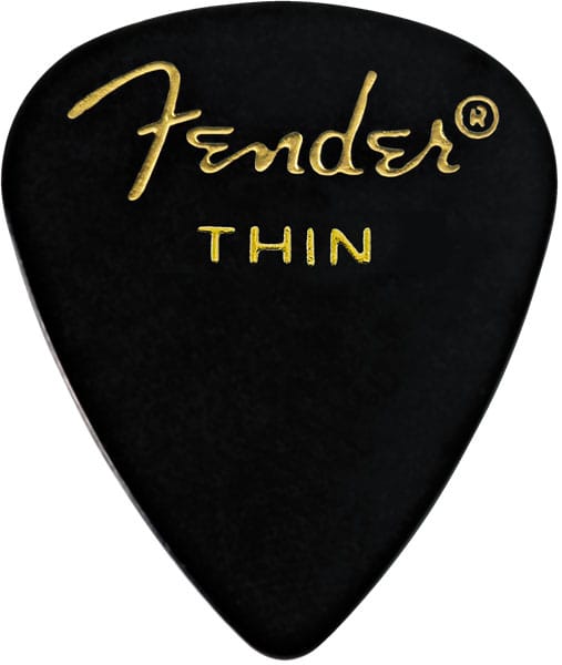 FENDER 351 SHAPE, BLACK, THIN LA PIECE