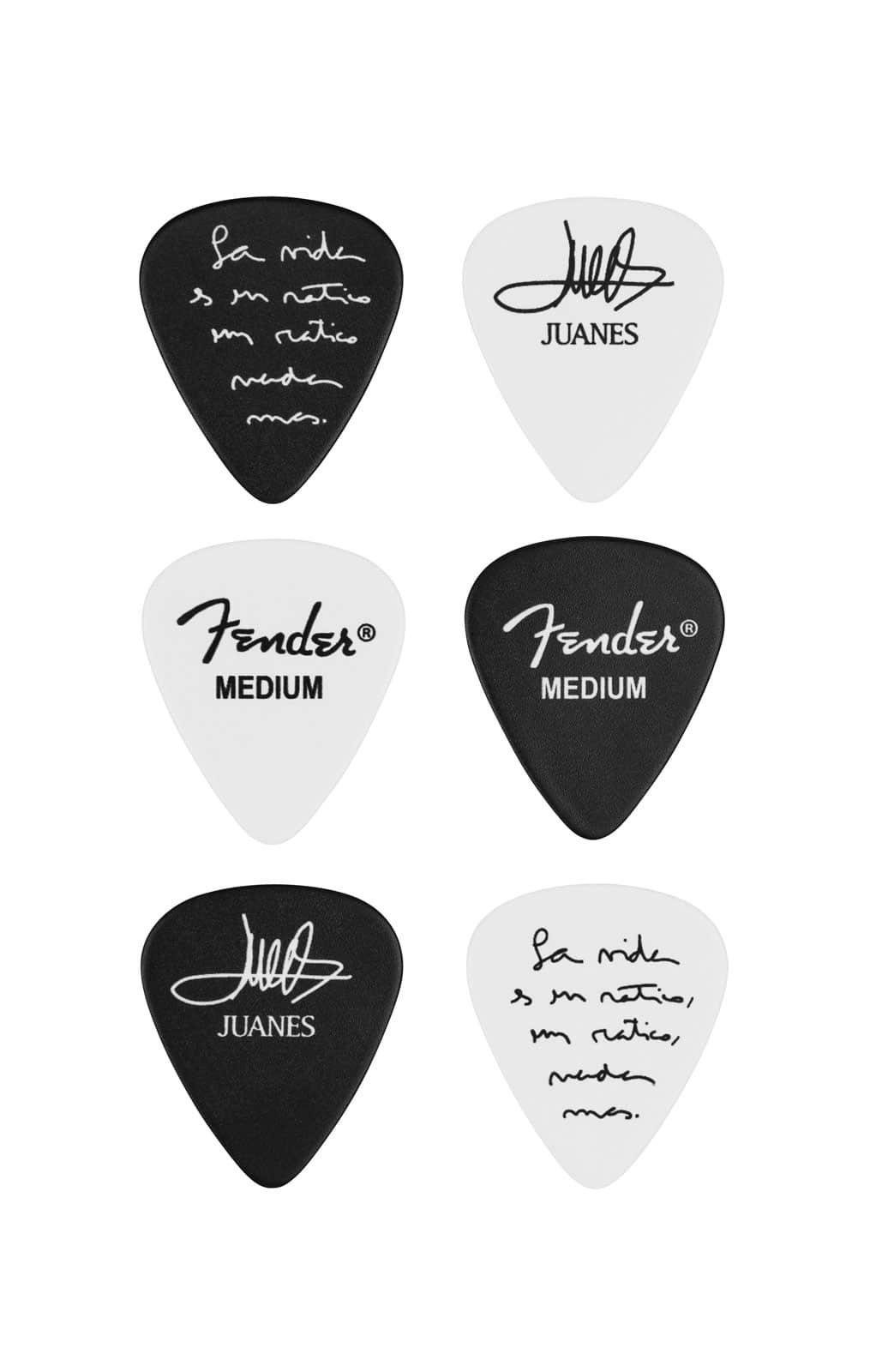 FENDER JUANES 351 CELLULOID PICKS (6)