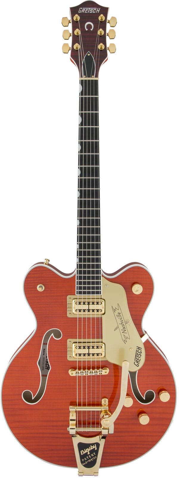 GRETSCH GUITARS G6620TFM PLAYERS EDITION NASHVILLE CENTER BLOCK DOUBLE-CUT WITH STRING-THRU BIGSBY AND FLAME MAPLE,