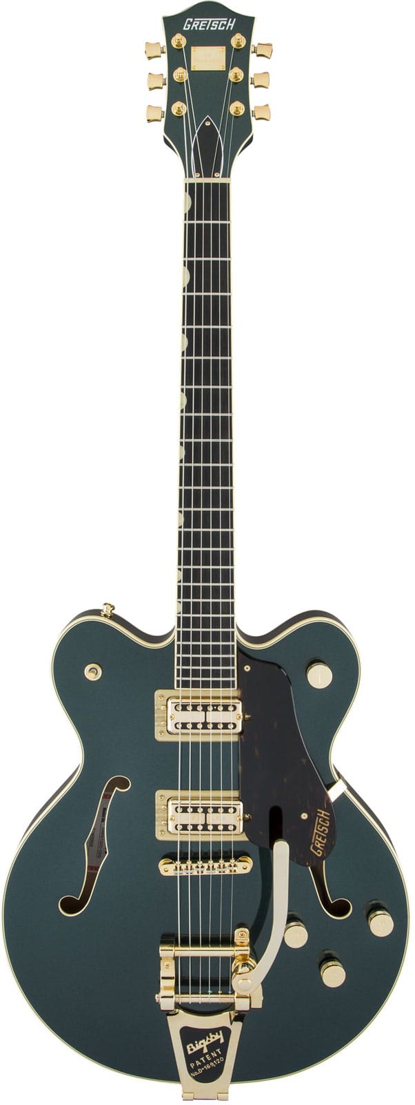 GRETSCH GUITARS G6609TG PLAYERS EDITION BROADKASTER CENTER BLOCK DOUBLE-CUT WITH STRING-THRU BIGSBY AND GOLD HARDWAR