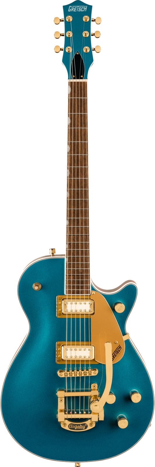 GRETSCH GUITARS ELECTROMATIC PRISTINE LTD JET SINGLE-CUT WITH BIGSBY, LRL, PETROL