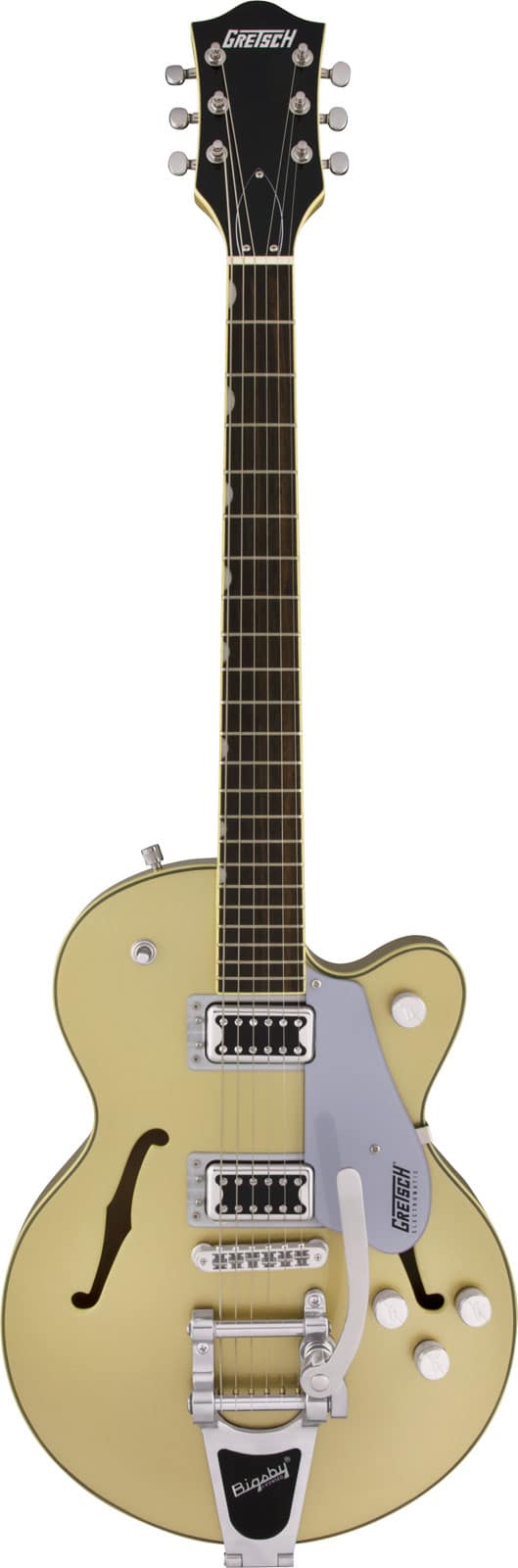 GRETSCH GUITARS G5655T ELECTROMATIC CENTER BLOCK JR. SINGLE-CUT WITH BIGSBY, CASINO GOLD