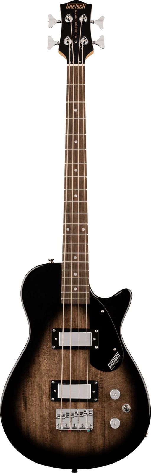 GRETSCH GUITARS G2220 ELECTROMATIC JUNIOR JET BASS II SHORT-SCALE BLACK WLNT BRISTOL FOG