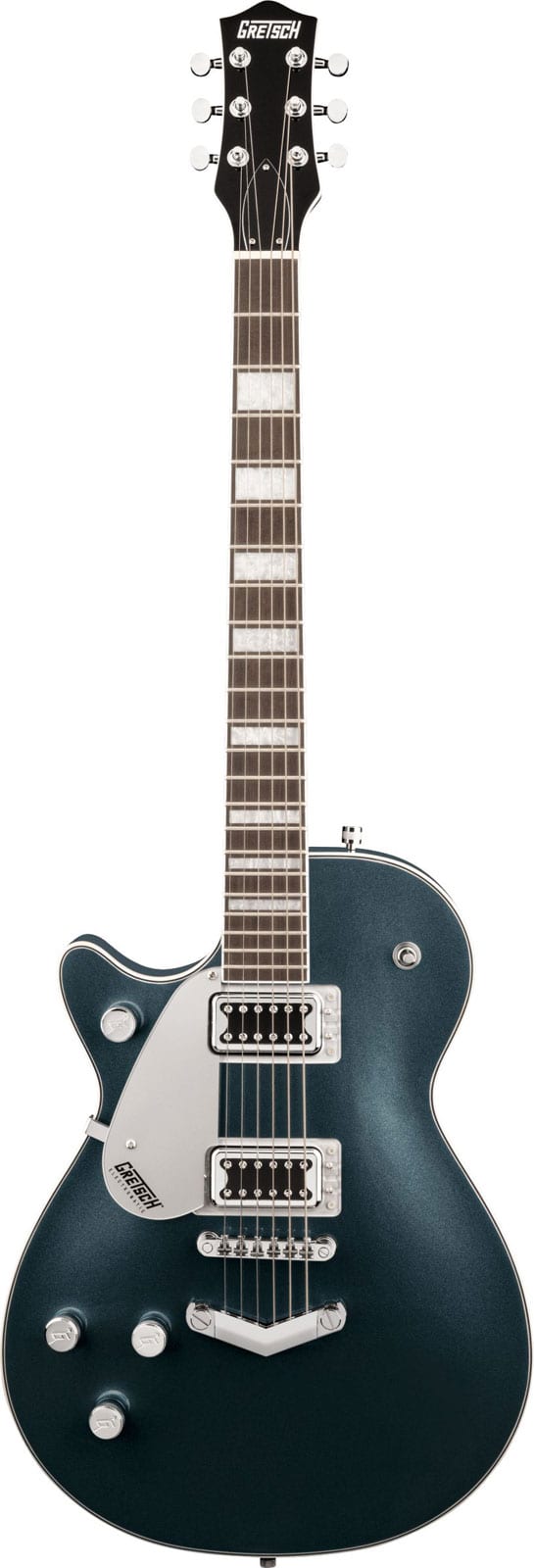 GRETSCH GUITARS G5220LH ELECTROMATIC JET BT SINGLE-CUT WITH V-STOPTAIL LEFT-HANDED LRL JADE GREY METALLIC