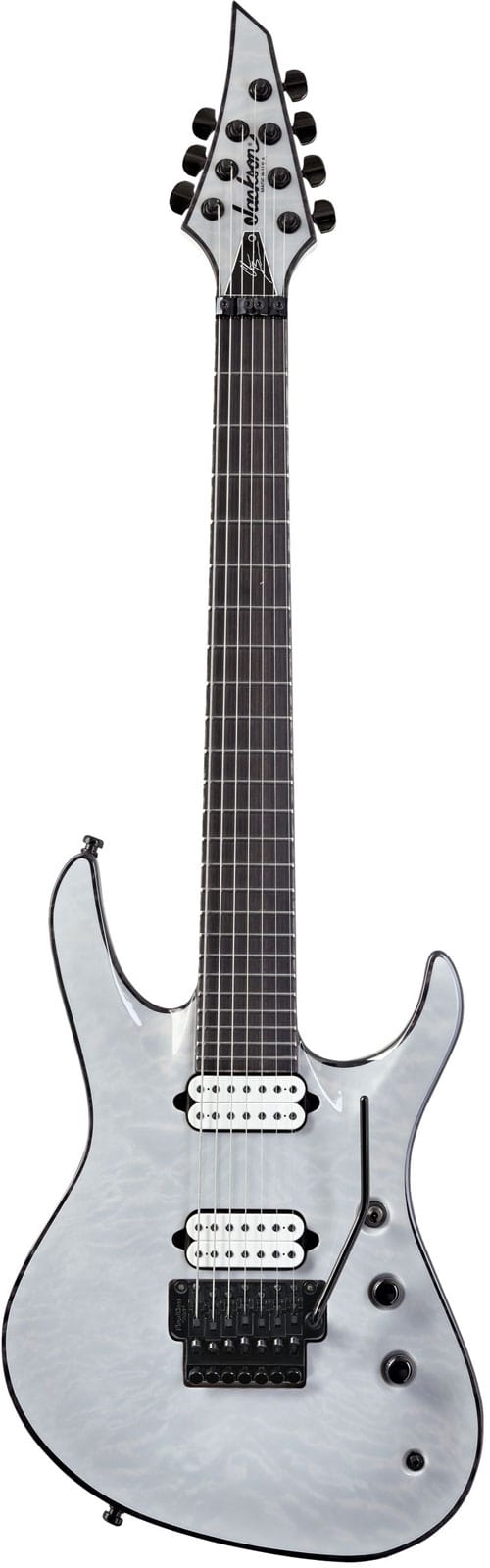 JACKSON GUITARS USA SIGNATURE CHRIS BRODERICK SOLOIST 7 EBO, TRANSPARENT WHITE