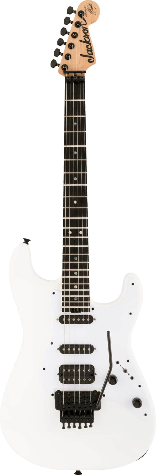 JACKSON GUITARS USA SIGNATURE ADRIAN SMITH SAN DIMAS SD EBO, SNOW WHITE