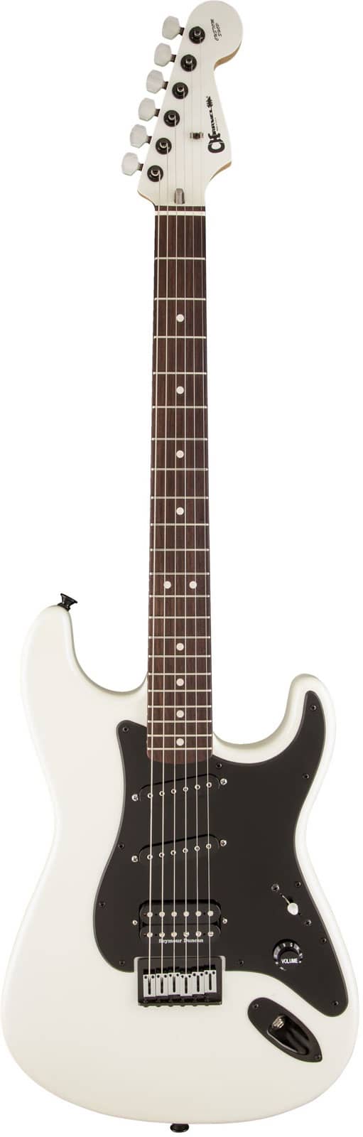 CHARVEL JAKE E LEE USA SIGNATURE MODEL RW, PEARL WHITE WITH LAVENDER HUE