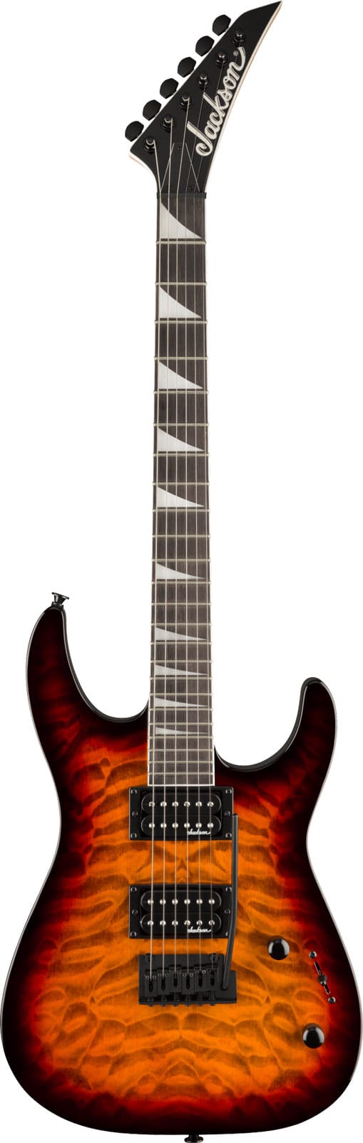 JACKSON GUITARS JS SERIES DINKY JS20 DKQ 2PT, AMARANTH, TRANSPARENT TOBACCO BURST