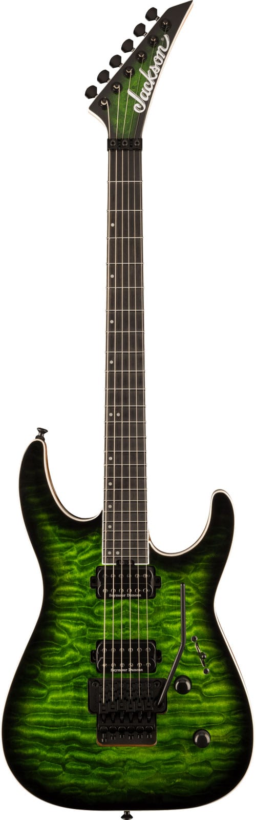 JACKSON GUITARS PRO PLUS SERIES DINKY DKAQ, EBONY FINGERBOARD, EMERALD GREEN