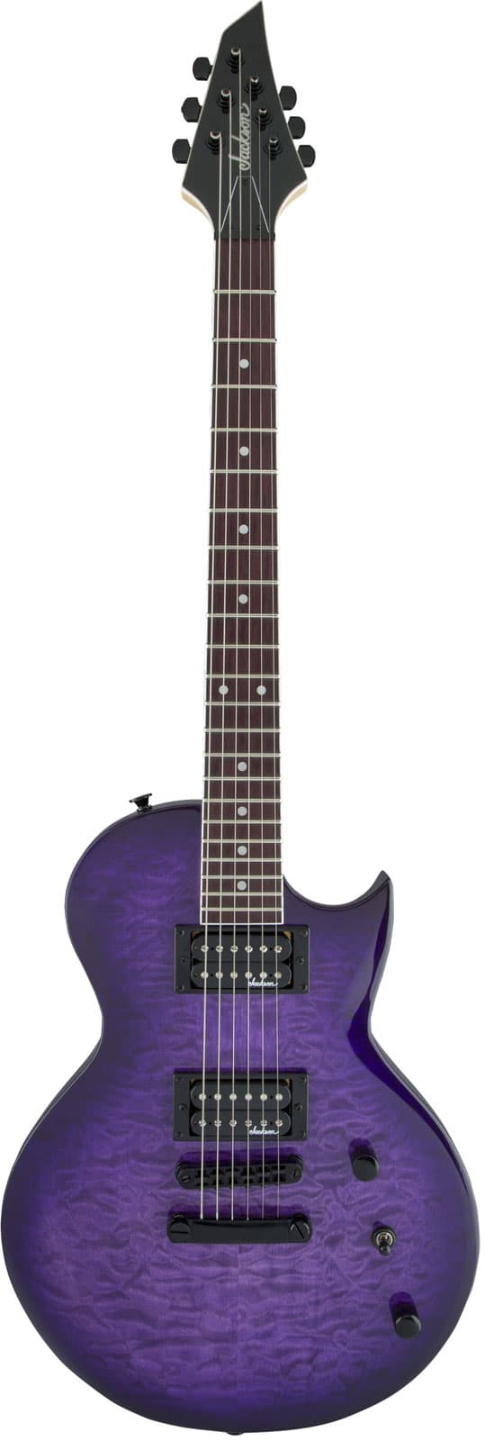 JACKSON GUITARS JS MONARKH SC JS22Q, AMARANTH FINGERBOARD, TRANSPARENT PURPLE BURST