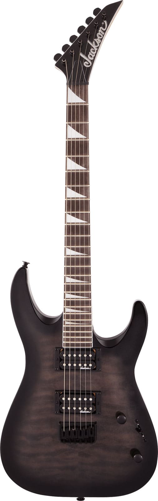 JACKSON GUITARS JS DINKY ARCH TOP JS32Q DKA HT, AMARANTH FINGERBOARD, TRANSPARENT BLACK BURST