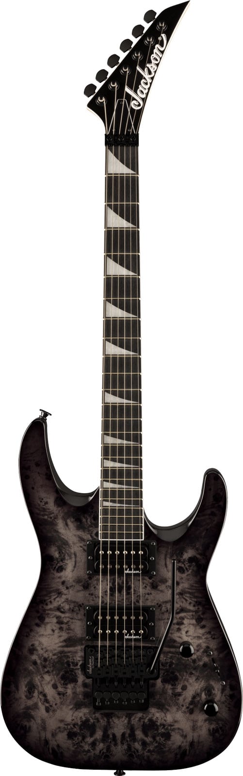 JACKSON GUITARS JS SERIES DINKY JS32 DKAP, AMARANTH FINGERBOARD, TRANSPARENT BLACK