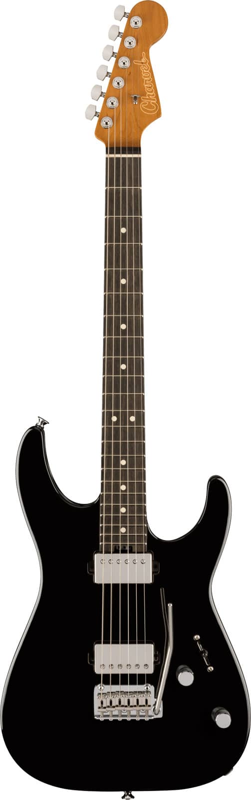 CHARVEL SUPER-STOCK DKA22 2PT EB, EBONY FINGERBOARD, GLOSS BLACK