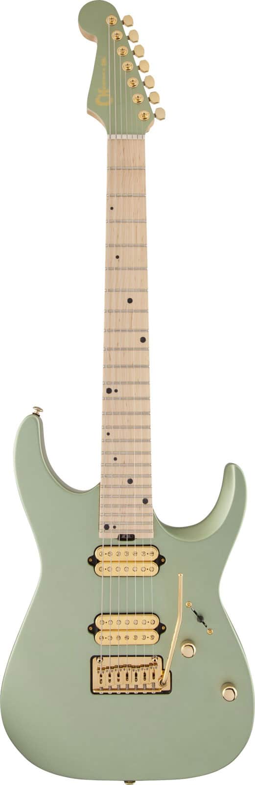 CHARVEL ANGEL VIVALDI SIGNATURE DK24-7 NOVA MN, SATIN SAGE GREEN