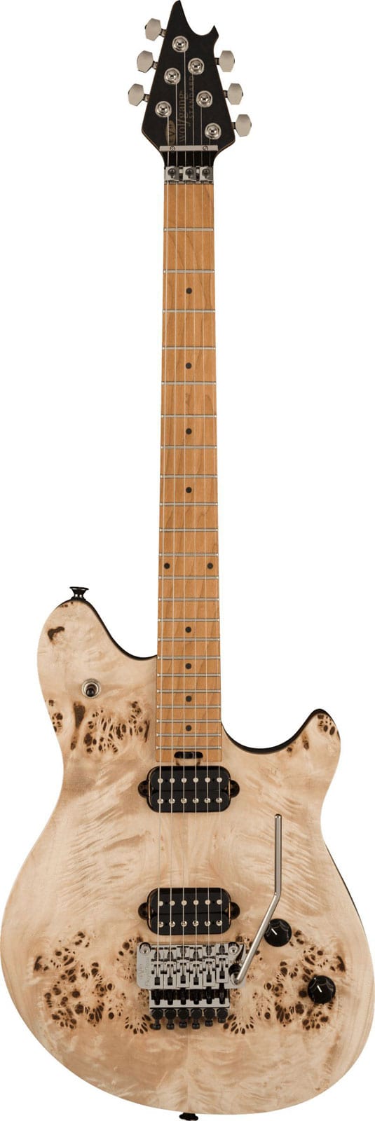 EVH WOLFGANG WG STANDARD EXOTIC POPLAR BURL BAKED MN NATURAL