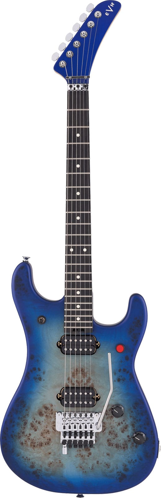 EVH 5150 DELUXE POPLAR BURL EBO, AQUA BURST