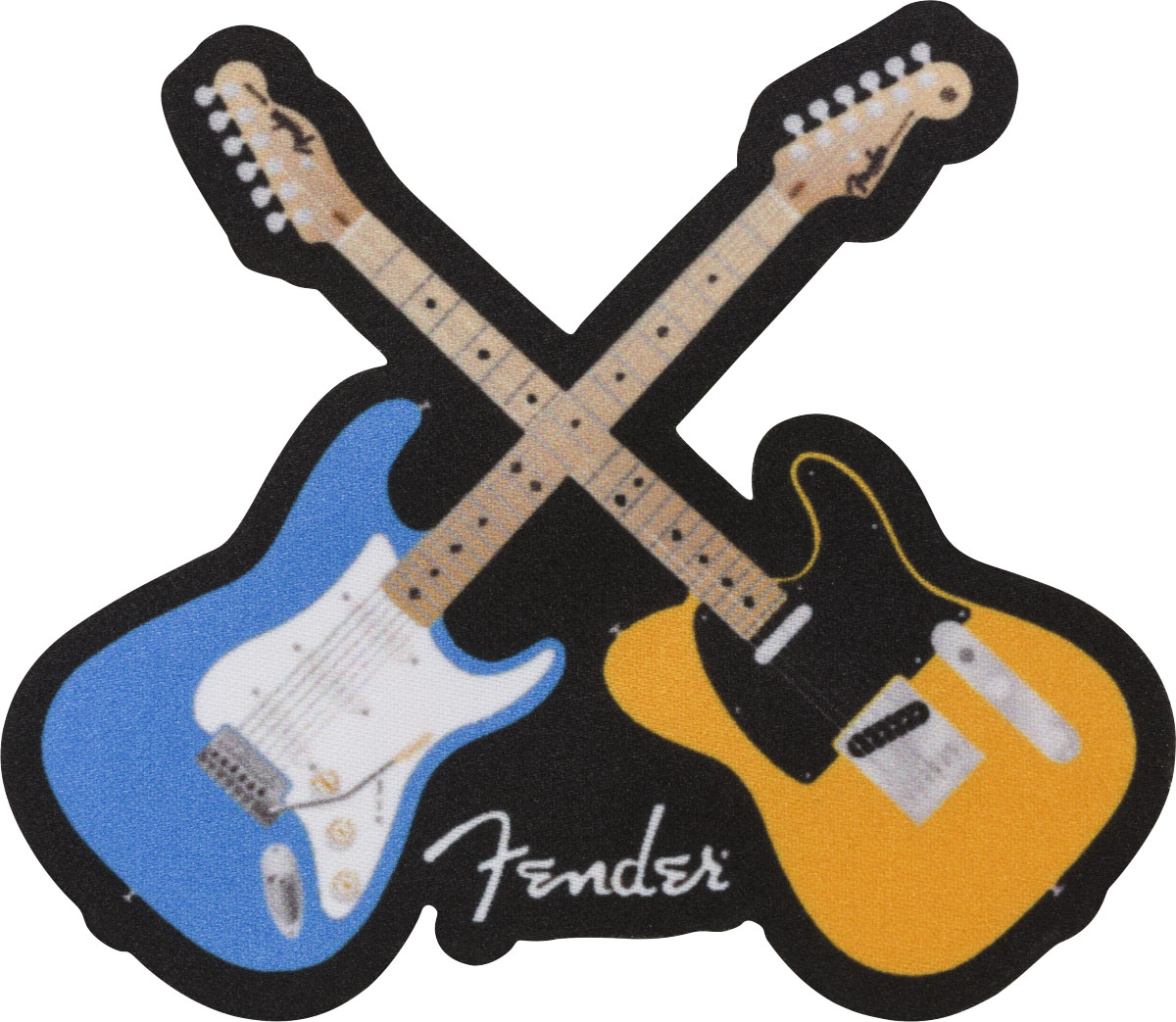 FENDER CROSSED GUITAR PATCH