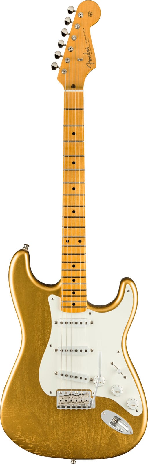 FENDER CUSTOM SHOP ARTIST 2023 JIMMIE VAUGHAN SIGNATURE STRATOCASTER AGED AZTEC GOLD