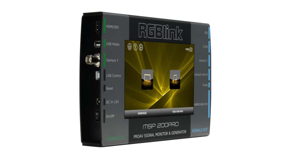 RGB LINK MSP200PRO EN FLIGHT-CASE MODULE D'ENTREE SDI INCLUS