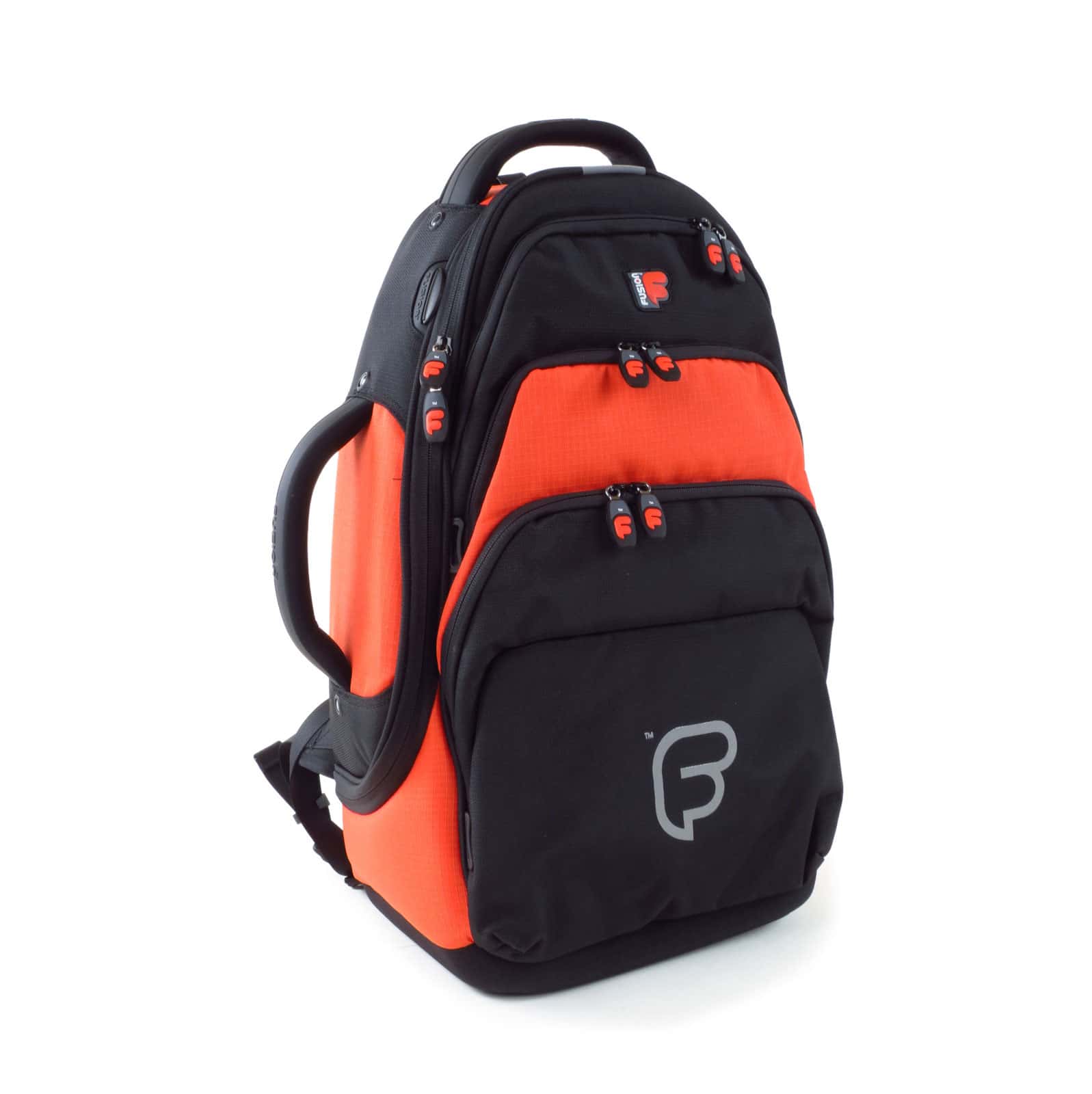 FUSION BAGS HOUSSE BUGLE NOIRE ET ORANGE PB-02-O 