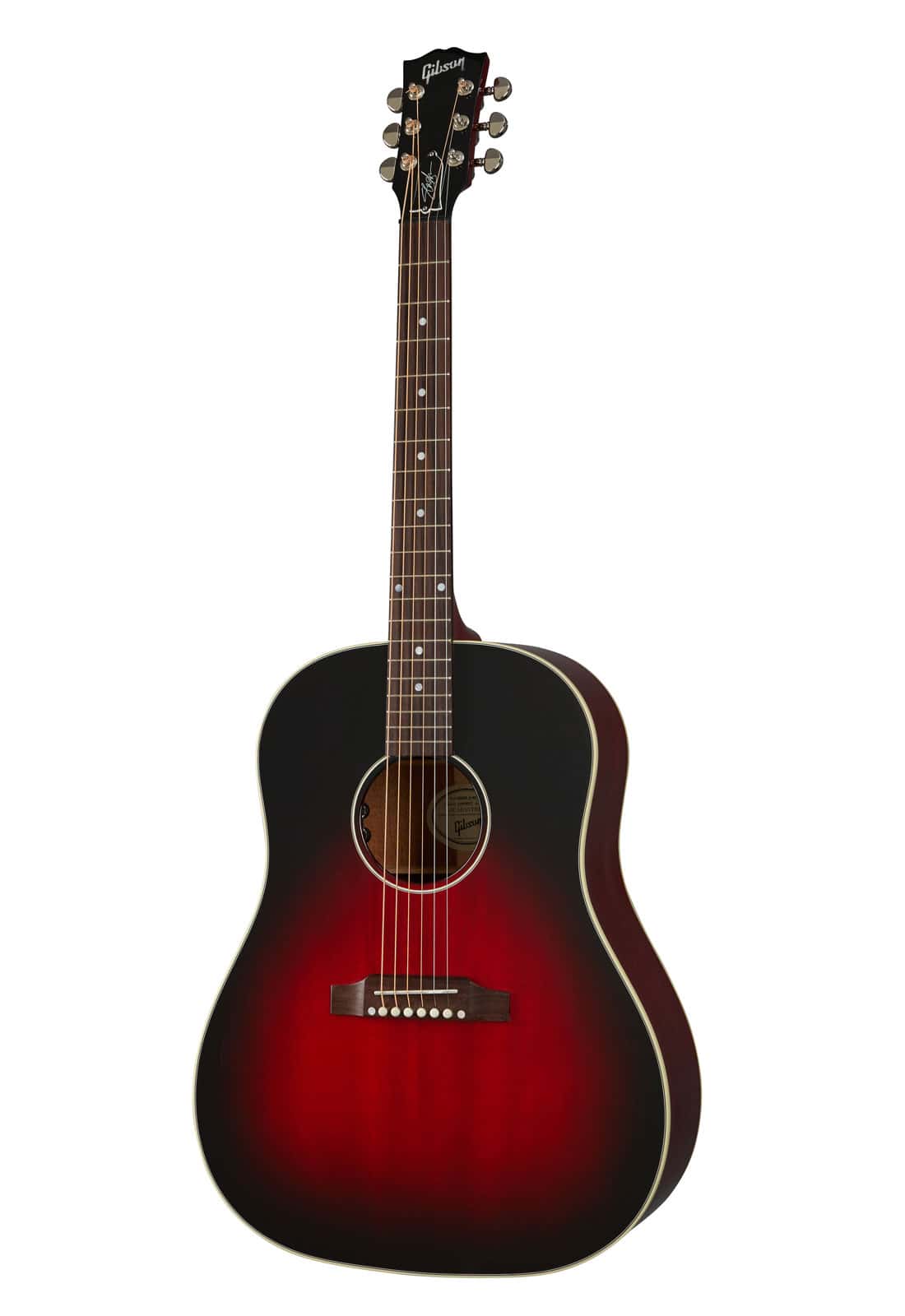 GIBSON ACOUSTIC J-45 SLASH VERMILLION BURST GAUCHER ARTIST CS MC