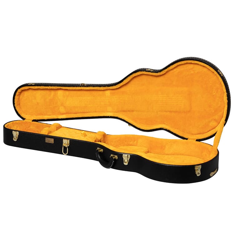 GIBSON ACCESSORIES LIFTON HISTORIC BLACK/GOLDENROD HARDSHELL CASE, LES PAUL