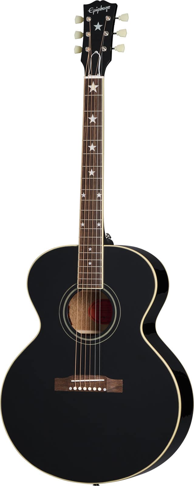 EPIPHONE J-180 LS EBONY IBGCS