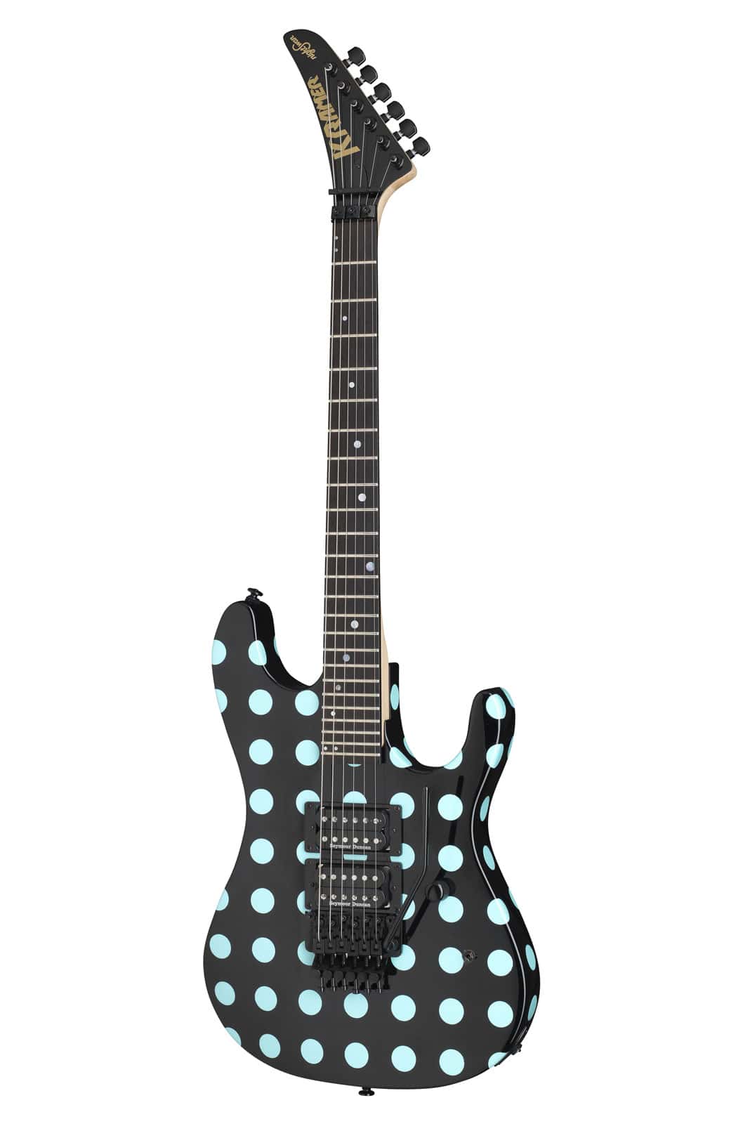 KRAMER NIGHTSWAN BLACK WITH BLUE POLKA DOTS