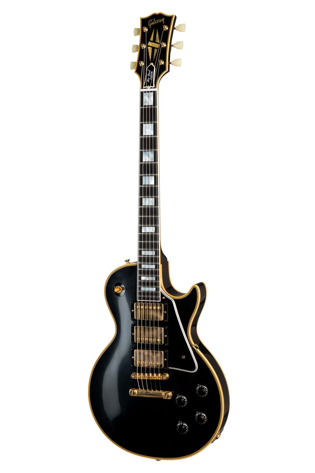 GIBSON CUSTOM LES PAUL CUSTOM 1957 REISSUE 3-PICKUP VOS EBONY CS HRC