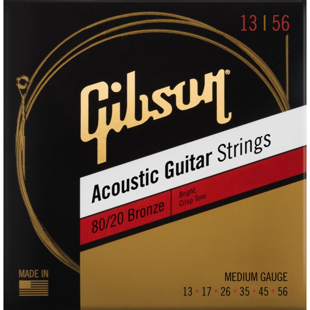 GIBSON ACCESSORIES SAG-BRW13 80/20 BRONZE MEDIUM 13-56