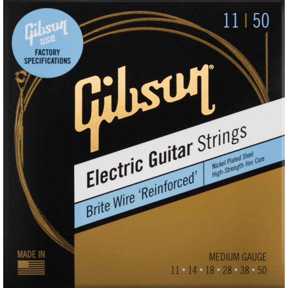 GIBSON ACCESSORIES BRITE WIRE REINFORCED MEDIUM 11-50