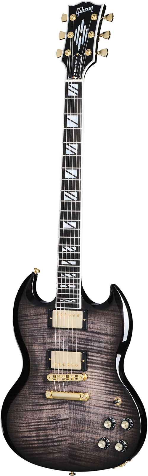 GIBSON USA SG SUPREME TRANSLUCENT EBONY BURST