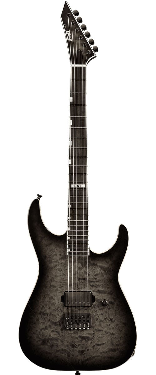 ESP E-II M-I NT QM SEE THRU BLACK SUNBURST