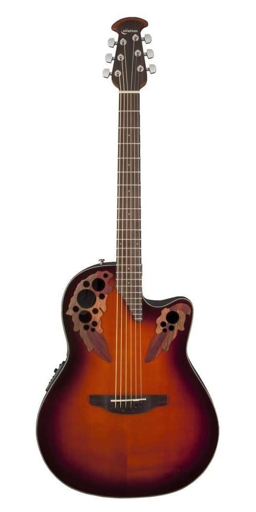 OVATION CELEBRITY ELITE MID CUTAWAY SUNBURST