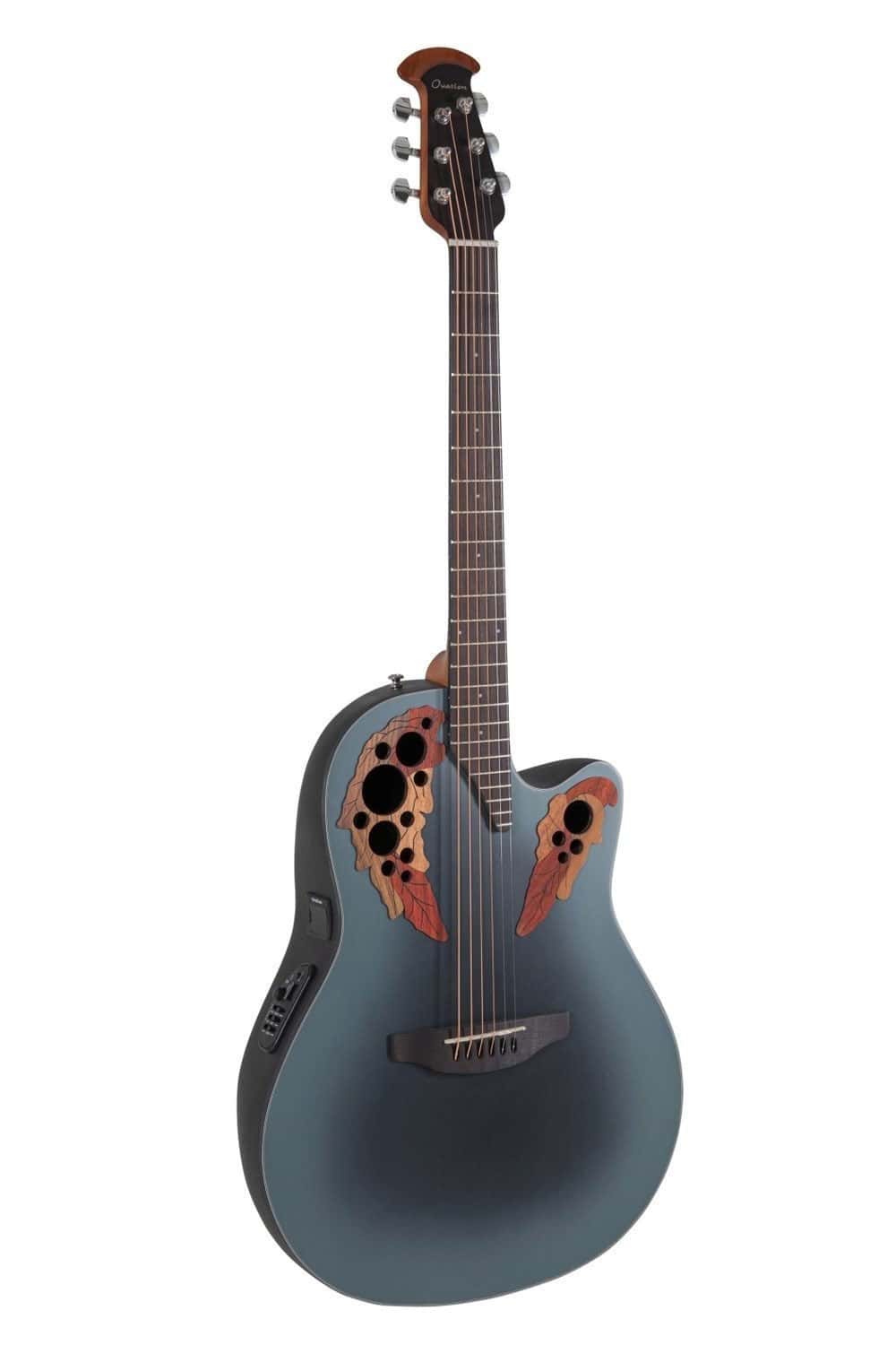 OVATION CELEBRITY ELITE MID CUTAWAY REVERSE BLUE BURST