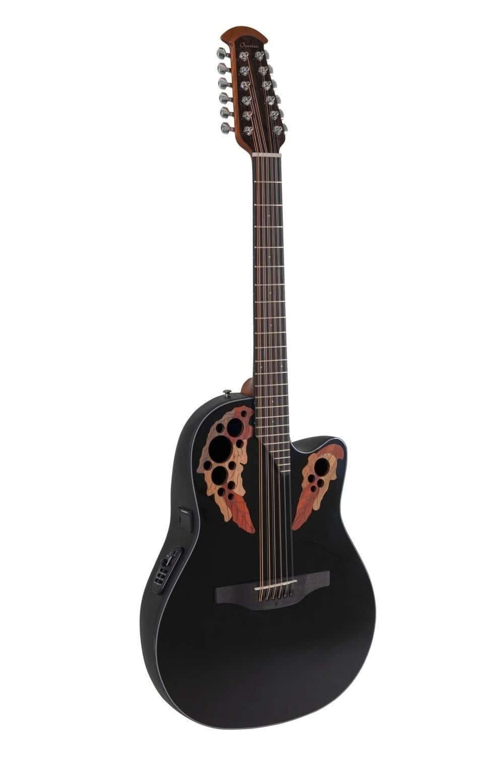 OVATION CELEBRITY ELITE MID CUTAWAY 12 CORDES NOIR