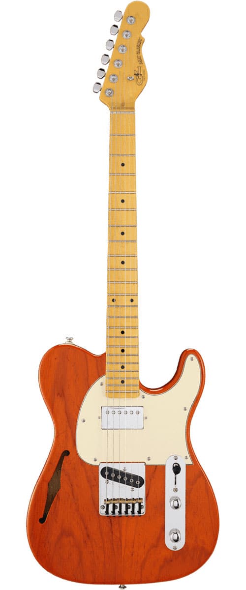 G&L TRIBUTE ASAT CLASSIC BLUESBOY THINLINE CLEAR ORANGE MN