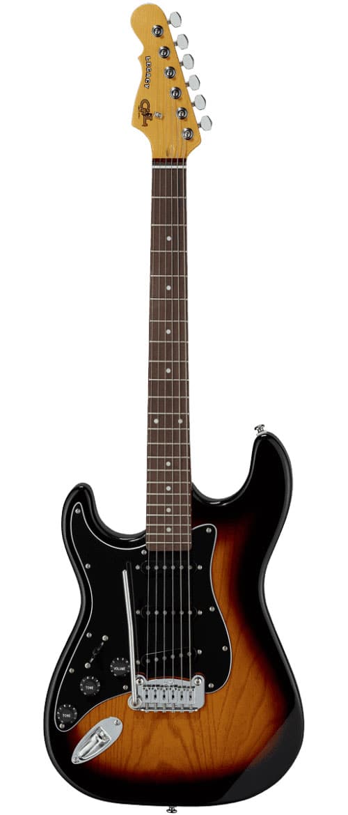 G&L TRIBUTE LEGACY LH 3 TONE SUNBURST RW