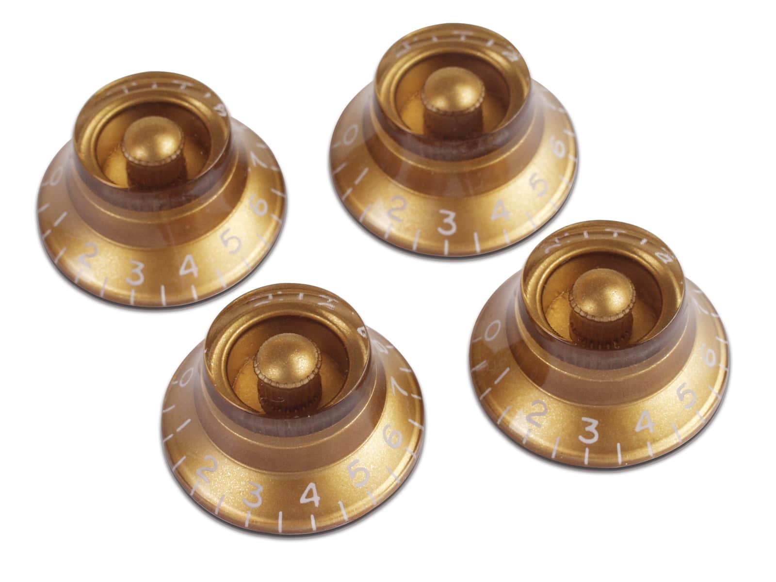 GIBSON ACCESSORIES PIECES DETACHEES TOP HAT KNOBS GOLD 4 PACK