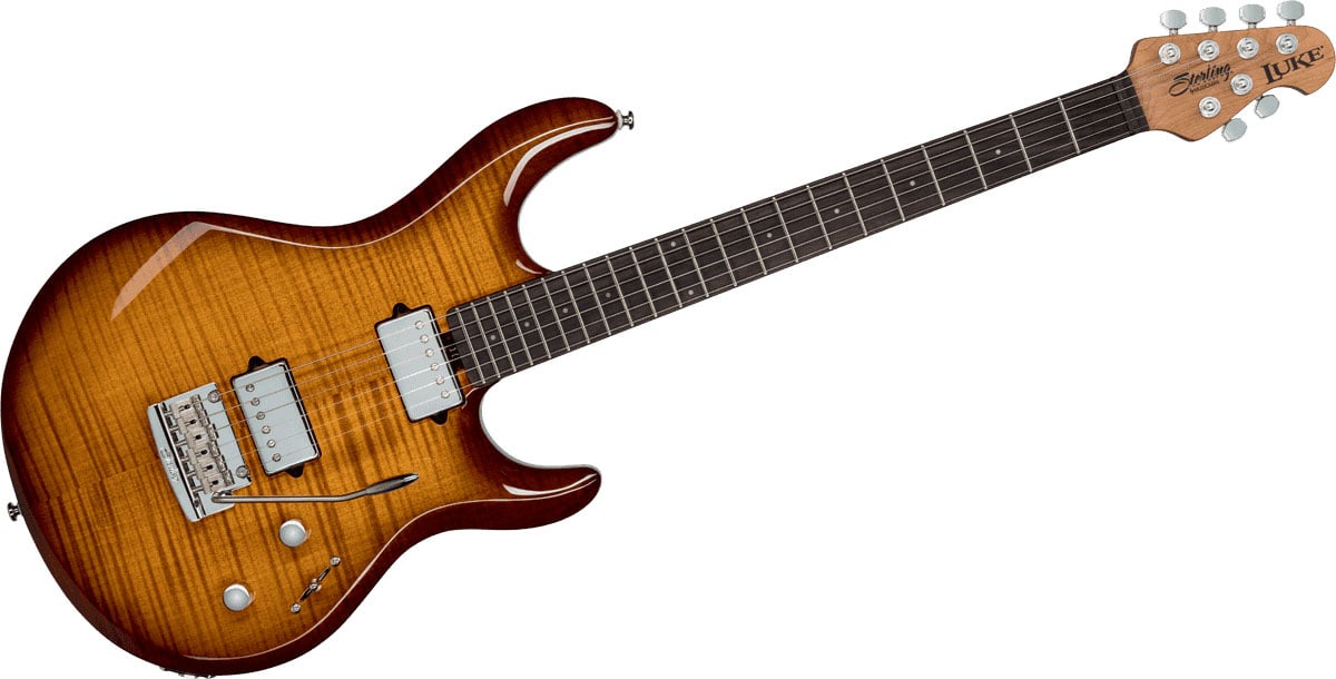 STERLING GUITARS LUKE FLAME MAPLE HAZEL BURST