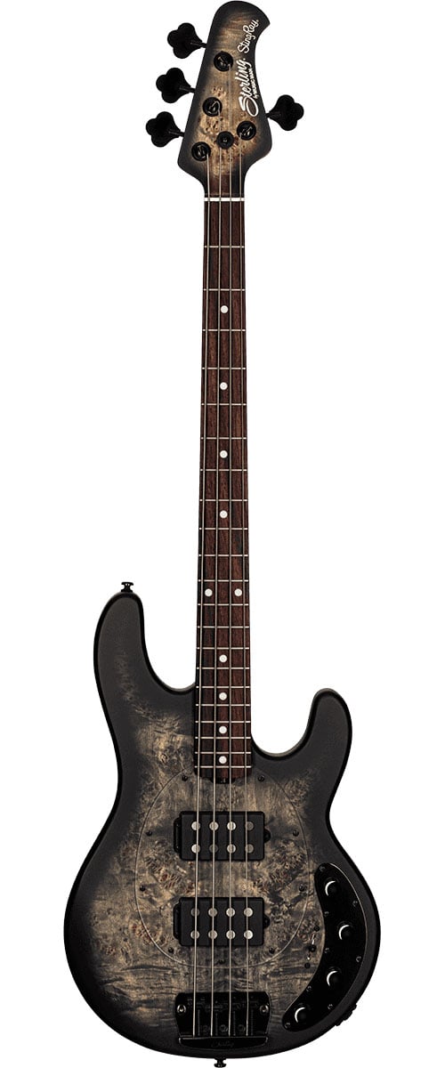 STERLING GUITARS STERLING RAY34HHPB TRANS BLACK SATIN