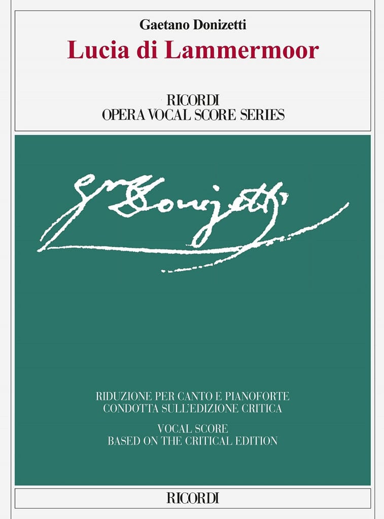 RICORDI DONIZETTI GAETANO - LUCIA DI LAMMERMOOR - VOIX & PIANO