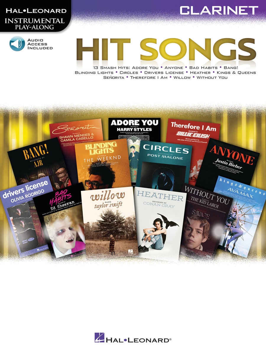 HAL LEONARD HIT SONGS - CLARINETTE