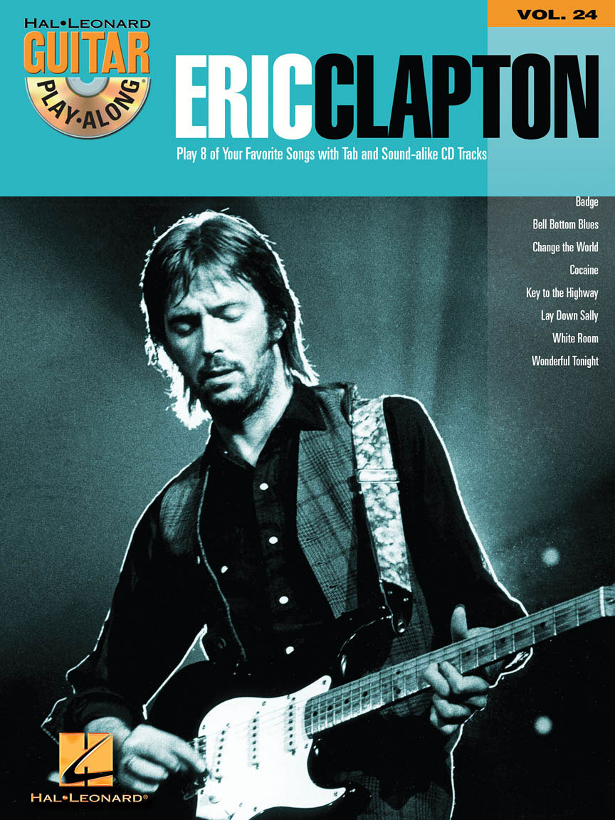 HAL LEONARD CLAPTON ERIC - GUITAR PLAY ALONG VOL.24 + AUDIO EN LIGNE - GUITAR TAB