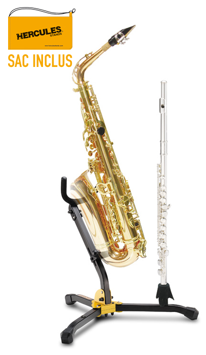 HERCULES STANDS STAND DOUBLE DE SAX ALTO/TENOR & FLUTE