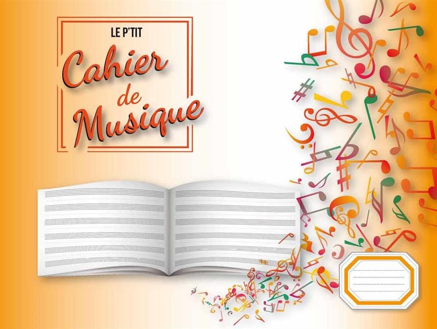 COUP DE POUCE CAHIER DE MUSIQUE 6 PORTEES