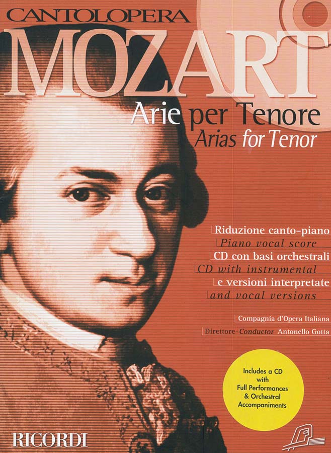 RICORDI MOZART W. A. - CANTOLOPERA: ARIE PER TENORE + CD