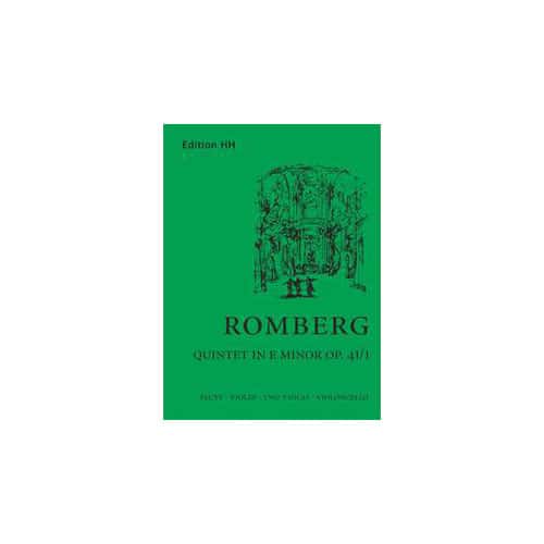 HH EDITION ROMBERG A. - FLUTE QUINTET IN E MIN. OP.41/1 - CONDUCTEUR ET PARTIES 